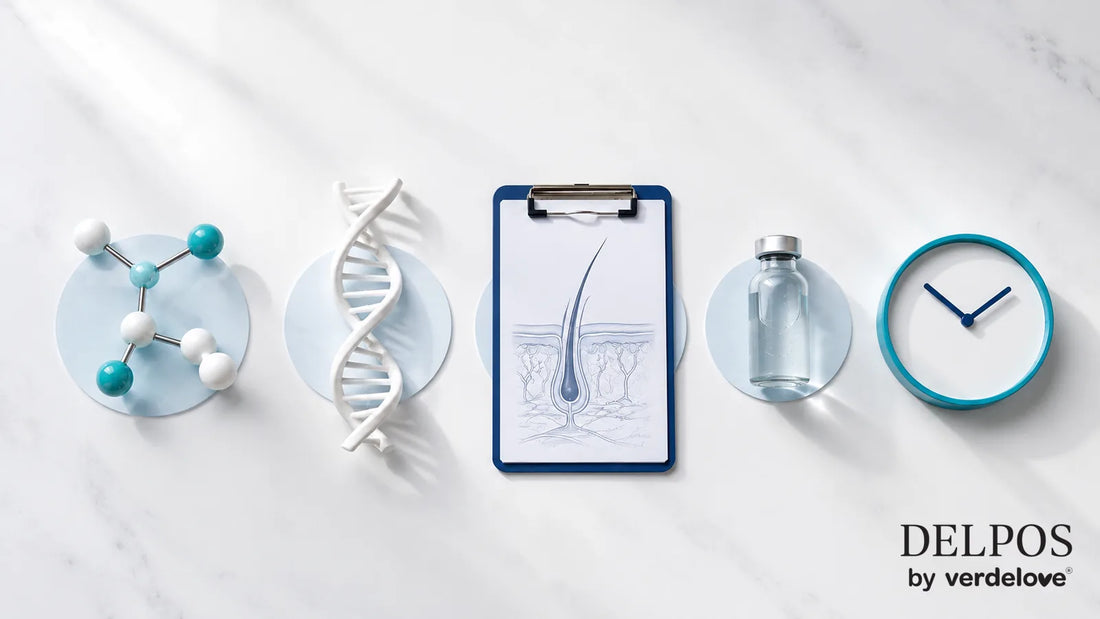 Symbole przyczyn wypadania włosów: genetyka, diagnostyka skóry głowy, czynniki zewnętrzne i czas